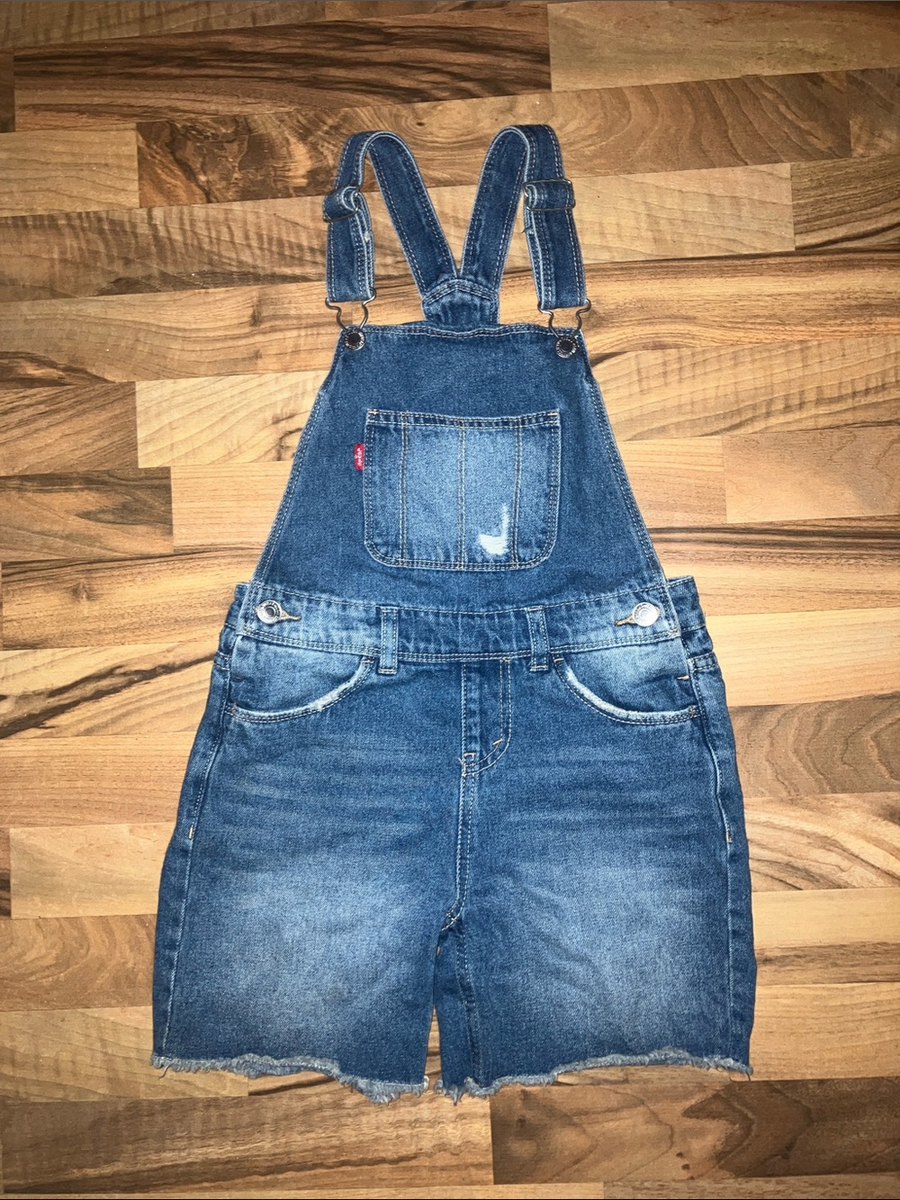 Levi’s Jean Shortalls overalls shorts Girls Sz 8 Regular